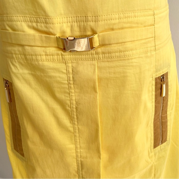 Blacky Dress Berlin Midi Fitted Stylish Dress, Yellow US 10 - Picture 6 of 10